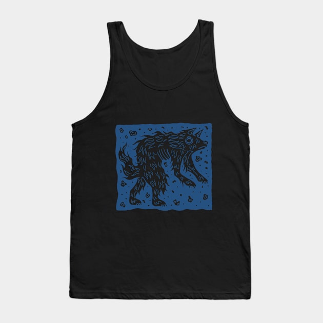 Burlington Ghost Dog Tank Top by Ballyraven